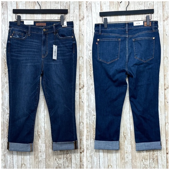 Judy Blue Mid-Rise Skinny Fit Capris NWT [M7] - Picture 2 of 10